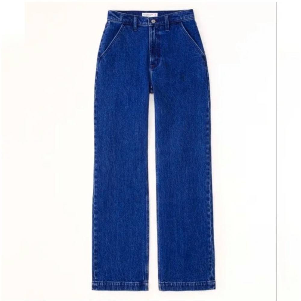 ABERCROMBIE & FITCH The ‘90s Relaxed Jean High Rise With Slash Pockets Sz. 2S - Picture 2 of 11
